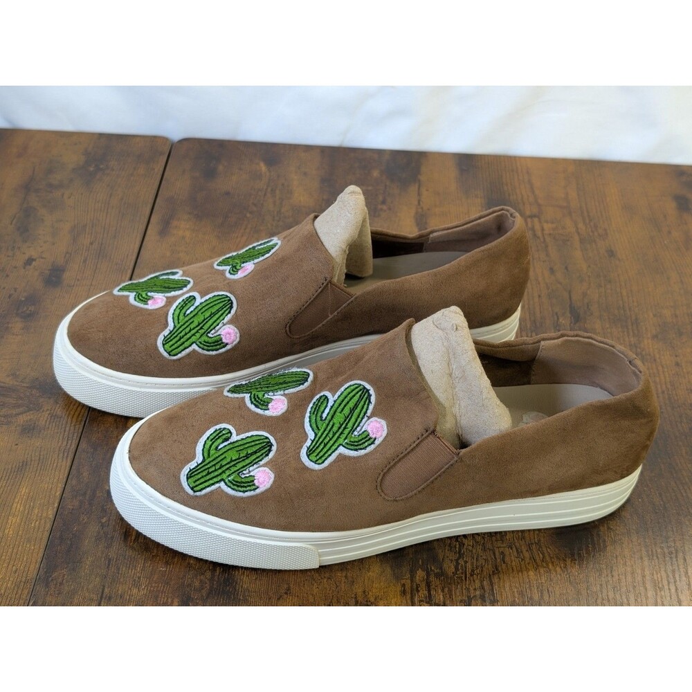 Ariat Unbridled Dixie Women’s Size 9 Suede Slip On Cactus Shoes Brown Cognac